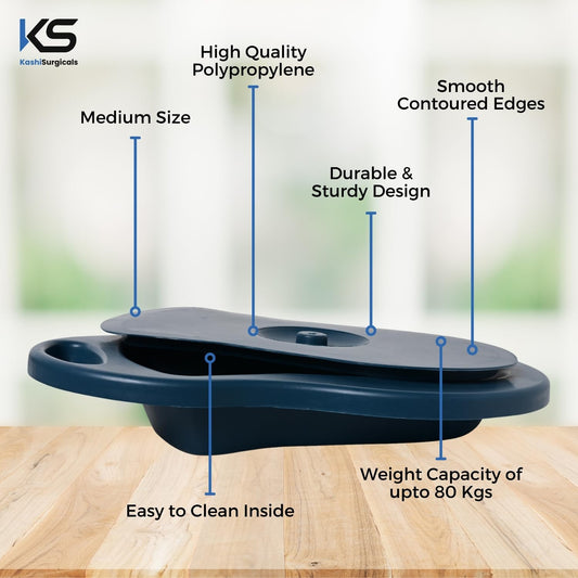 Bed Pan With Lid-Harram pharma bedpan