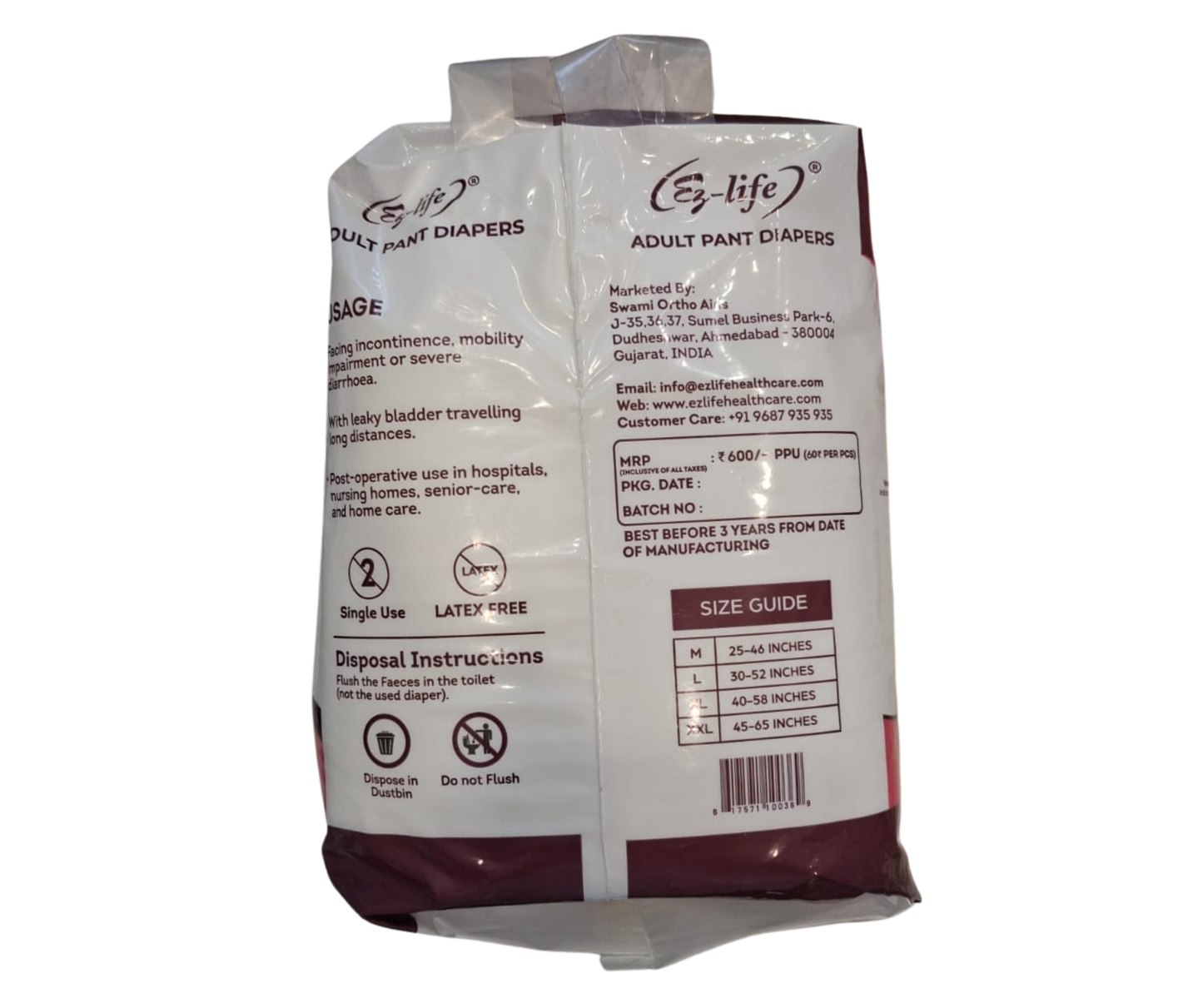 Ezlife Adult Diaper Pant Style