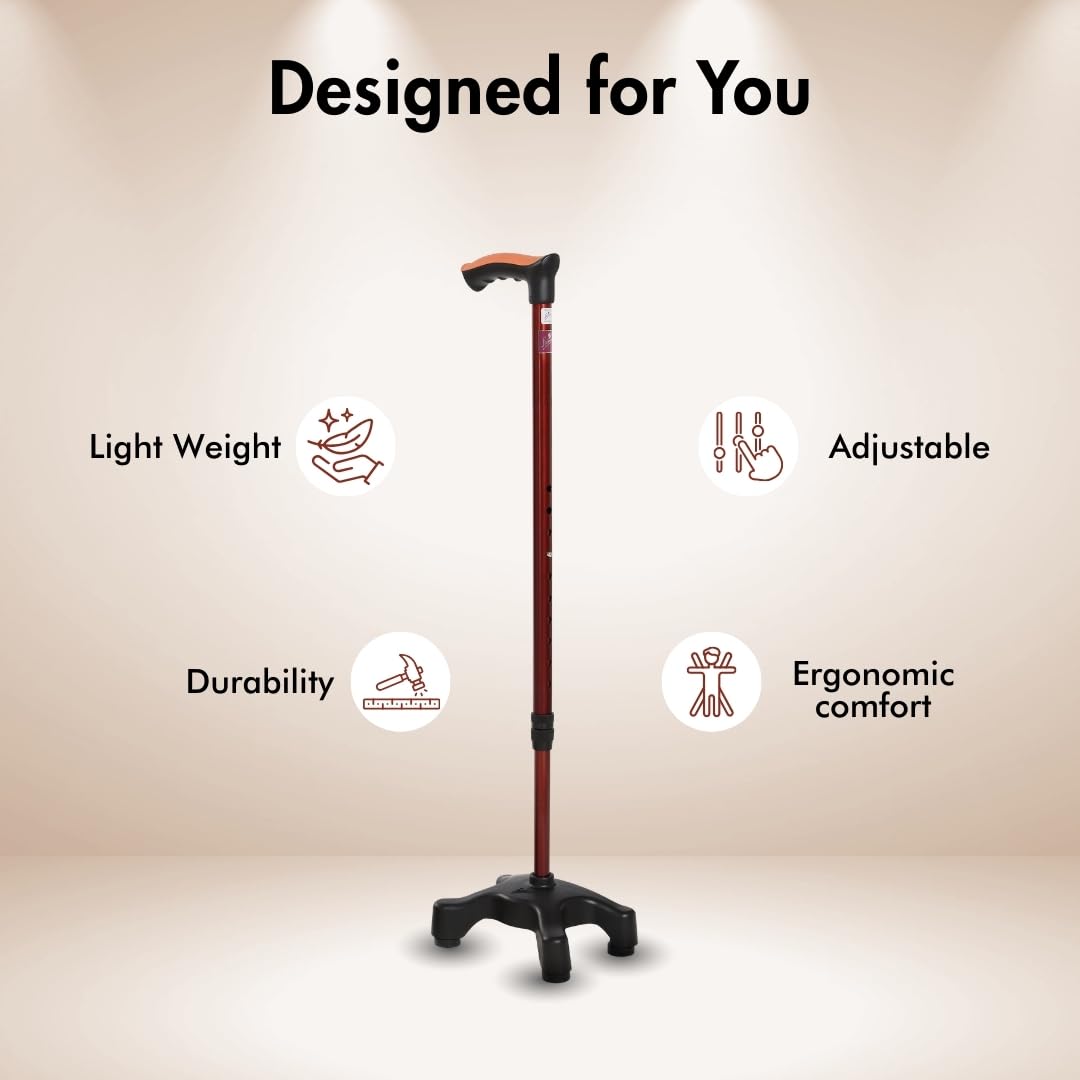 Quadripod Walking Stick