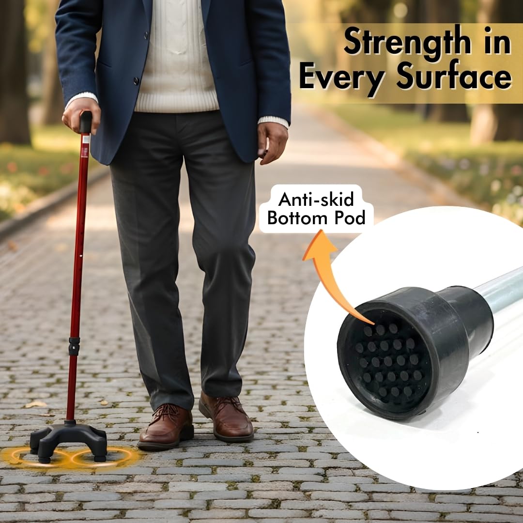 Quadripod Walking Stick