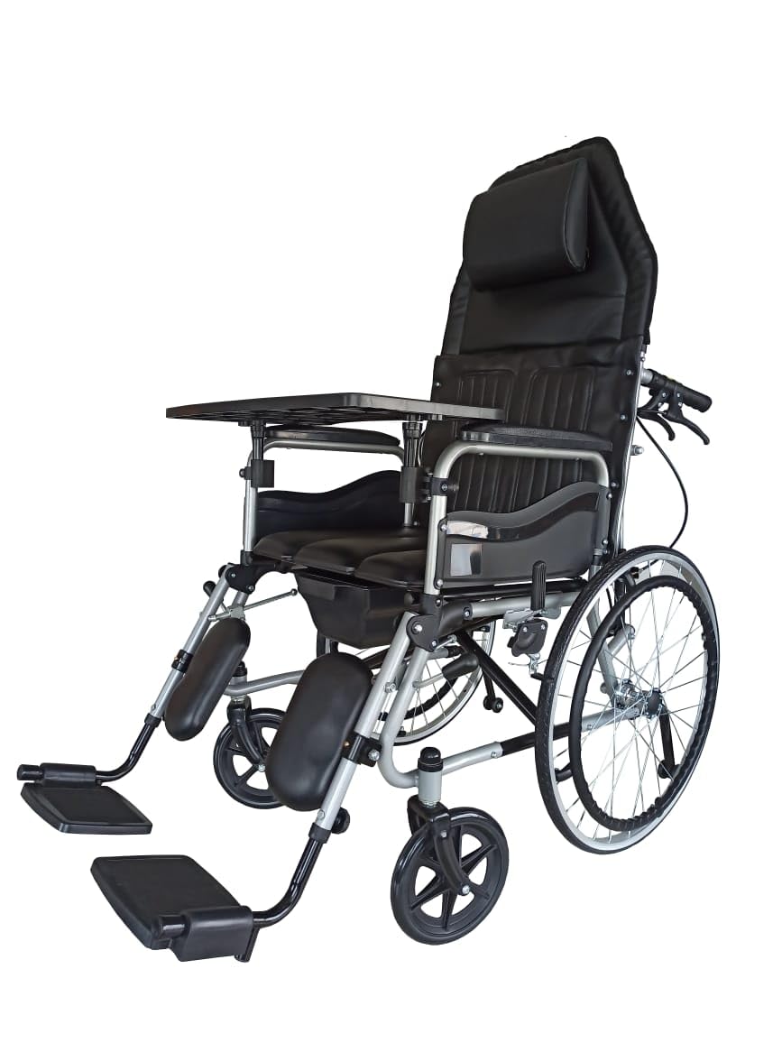 Karma Hydraulic Recliner Cum Commode Ryder 8 Wheelchair