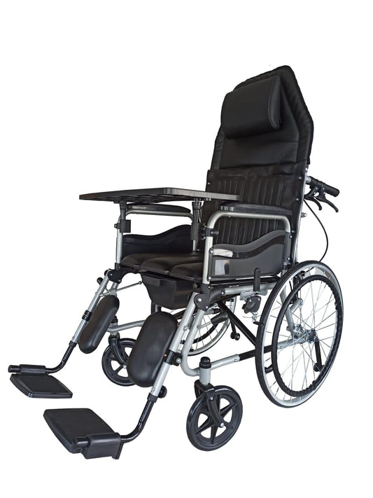 Karma Hydraulic Recliner Cum Commode Ryder 8 Wheelchair