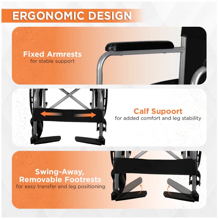 RODEO LITE FOLDABLE WHEELCHAIR WITH MAG WHEEL