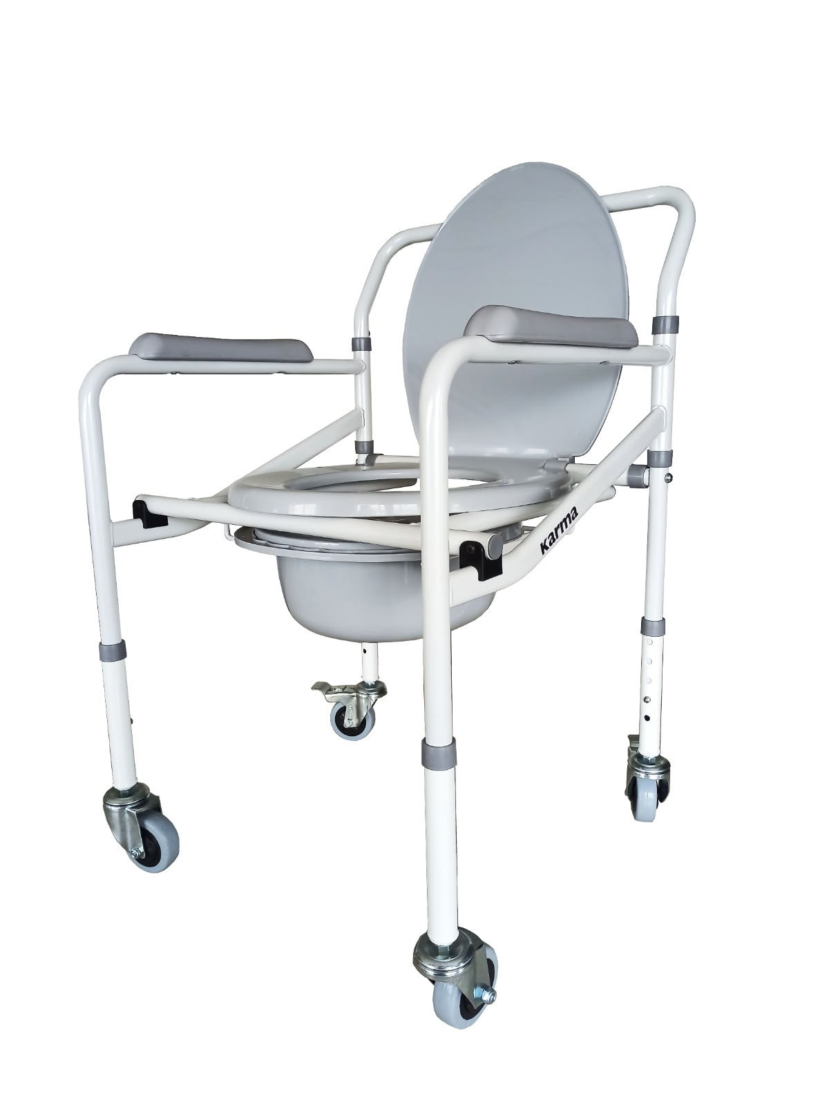 Karma Commode Chair With Wheel